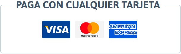 pago con tarjeta de débito o crédito